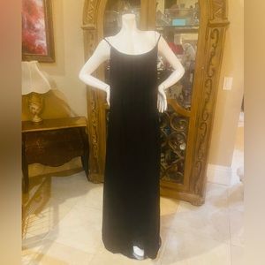Vintage MICCI Black Slip Gown Dress Sz XL